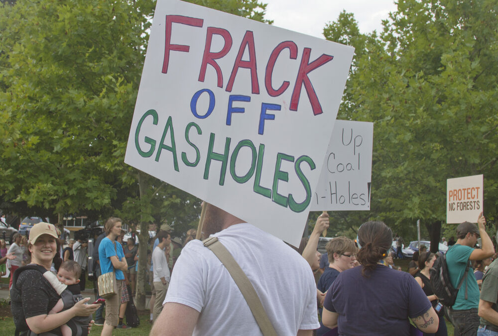 Fracking protesters